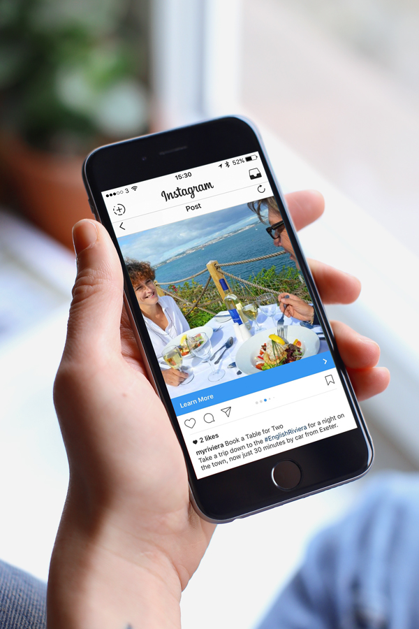 English Riviera Instagram ad