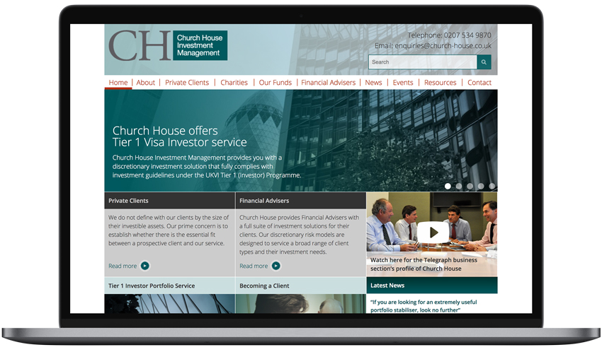 Church House Investment Management website