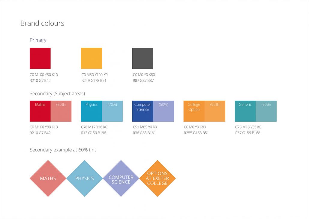 Exeter Maths School brand guidelines